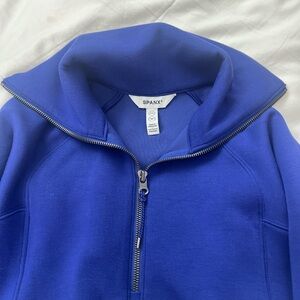 SPANX Royal Blue High-Collar Jacket
